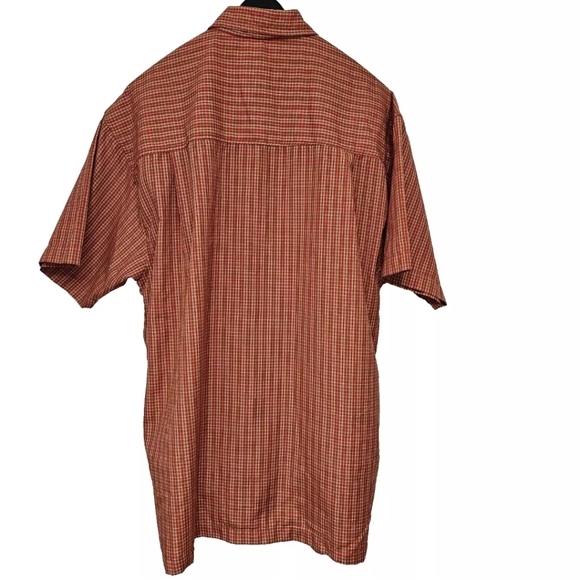 Point Zero Manufacturing Short Sleeve Button Up Shirt Size XL Multicolor Stripe - Picture 2 of 8